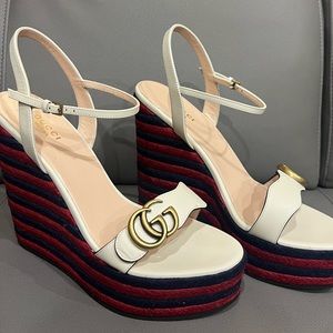 Gucci Espadrille Wedge Heels
